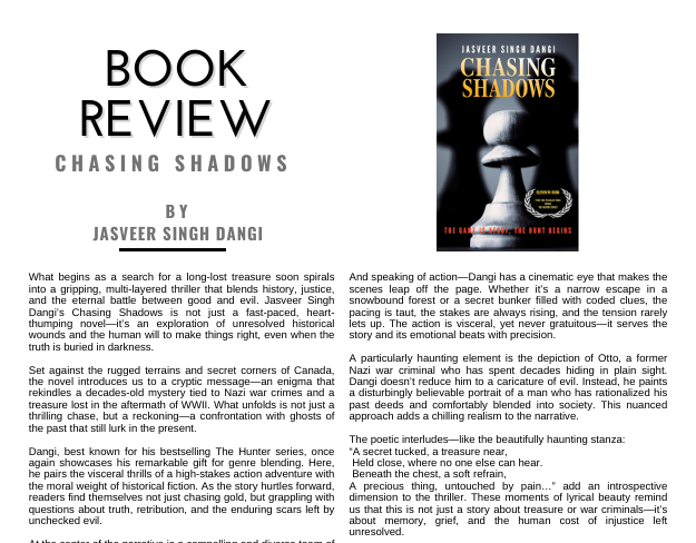 Chasing Shadows featured by Literoma…